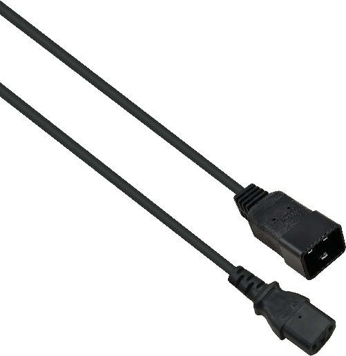 Cavo prolunga per apparecchi freddi Helos, da C13 a C20, nero, 5,0 m