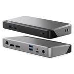 ALOGIC DUPRMX2-100 replicatore di porte e docking station per laptop Cablato USB 3.2 Gen 1 (3.1 Gen 1) Type-C Grigio