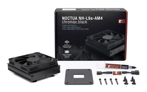 Noctua-NH-L9a-AM4-chromax.black-Processor-kler-1-pack-Sort-92-mm