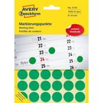 Avery Zweckform Avery 3376 etichetta autoadesiva Cerchio Permanente Verde 1056 pz