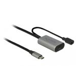 DeLOCK 85392 cavo USB USB 3.2 Gen 1 (3.1 Gen 1) 5 m USB C Nero, Grigio