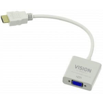 Vision TC-HDMIVGA cavo e adattatore video VGA D-Sub HDMI tipo A Standard Bianco (VISION Professional installation-grade