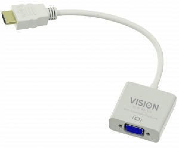 Vision-TC-HDMIVGA-cavo-e-adattatore-video-VGA-D-Sub-HDMI-tipo-A-Standard-Bianco--VISION-Professional-installation-grade-