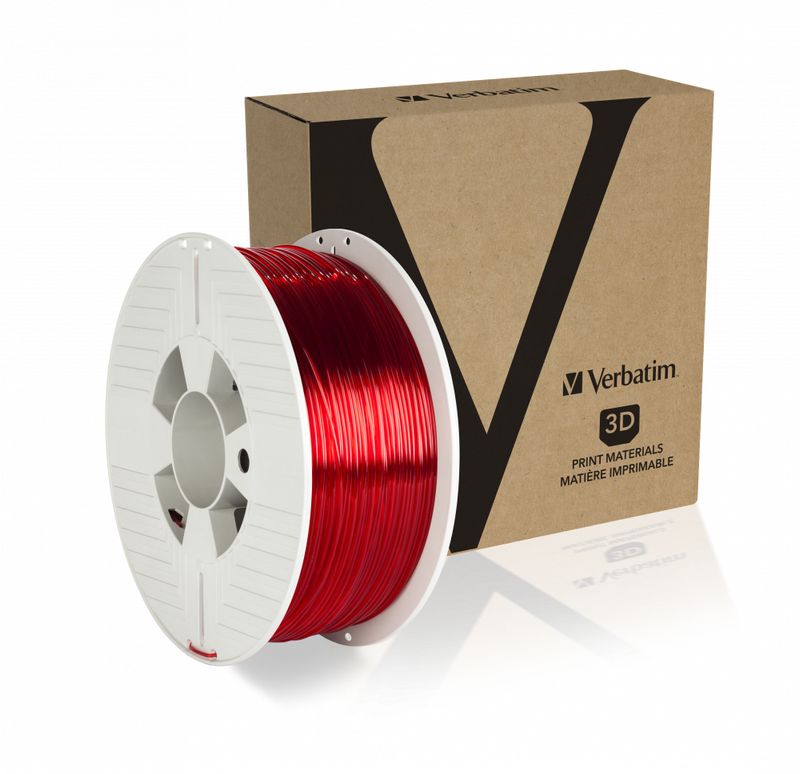 Verbatim-55054-materiale-di-stampa-3D-Polietilene-Tereftalato-Glicole-PETG-Rosso-Trasparente-1-kg--Verbatim-3D-FILAMENT-