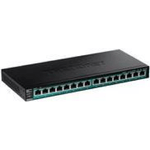 Trendnet TPE-TG161H switch di rete Supporto Power over Ethernet PoE Nero (16-PORT GIGABIT POE SWITCH - FANLESS DESIGN)