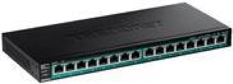 Trendnet-TPE-TG161H-switch-di-rete-Supporto-Power-over-Ethernet-PoE-Nero--16-PORT-GIGABIT-POE-SWITCH---FANLESS-DESIGN-