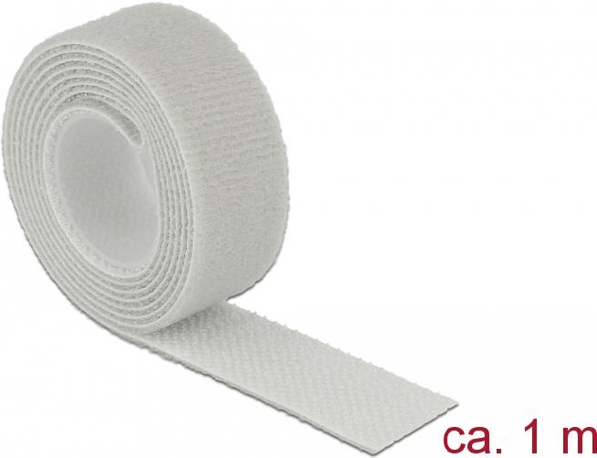 Delock-Nastro-in-velcro-su-rotolo-L-1-m-x-L-20-mm-grigio