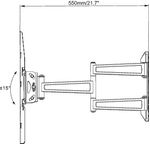 Vogels-MNT-208-Mount-Massive--LED-LCD-Wandhalter--32-55---TV-Wandhalterung--NeigbarSchwenkbar-mit-zwei-Gelenken