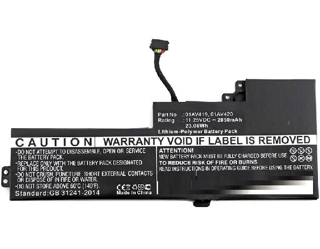 CoreParts-MBXLE-BA0175-ricambio-per-laptop-Batteria--Laptop-Battery-for-Lenovo---23Wh-Li-Pol-11.25V-2050mAh---Black-23Wh