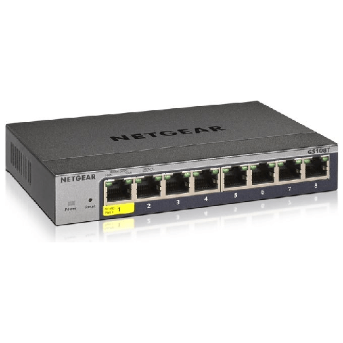 NETGEAR-GS108Tv3-Gestito-L2-Gigabit-Ethernet--10-100-1000--Grigio