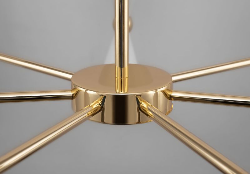 Lampadario-Contemporaneo-Vesper-In-Metallo-Bianco-E-Oro-14-Luci