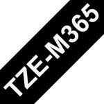 Brother TZE-M365 nastro per etichettatrice Bianco su nero