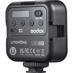 Godox-LED6R-flash-per-fotocamera-Flash-per-videocamera-Nero