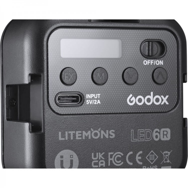 Godox-LED6R-flash-per-fotocamera-Flash-per-videocamera-Nero