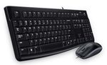 Logitech-Desktop-MK120-tastiera-Mouse-incluso-USB-Greco-Nero