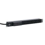 Lanview LVR261877 unit  di distribuzione dell'energia PDU 10 presae AC 1U Nero (19" rack mount power strip - 1U 16A with