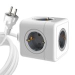 Microconnect MC-CUBE015 prolunghe e multiple 1,5 m 5 presa(e) AC Interno Bianco