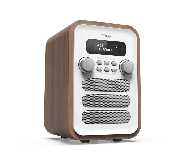 Denver-DAB-48WHITE-radio-Personale-Digitale-Bianco-Legno