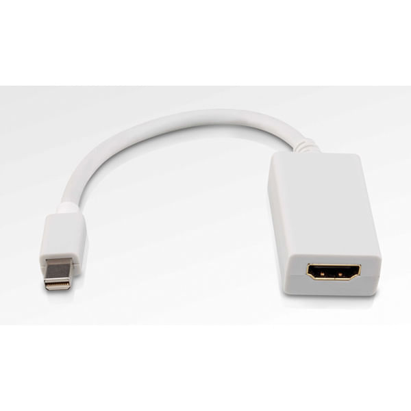ROLINE-Mini-DisplayPort-HDMI-Adapter-v1.2-MiniDP-M---HDMI-F-Bianco--ROLINE-Cableadapter-MiniDP-HDMI.-M-F.-v1.2.-15cm-