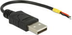 Delock-Cavo-USB-2.0-Tipo-A-maschio--2-x-estremit--del-cavo-aperte-alimentazione-10-cm-Raspberry-Pi