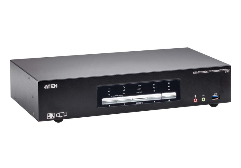 Aten-Switch-KVMP-USB-3.0-4K-DisplayPort-Triple-Display-a-4-porte