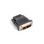 Lanberg AD-0013-BK adattatore per inversione del genere dei cavi HDMI DVI-D 18+1 Single Link Nero