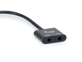 Equip-133469-cavo-audio-015-m-USB-C-2-x-3.5mm-Nero