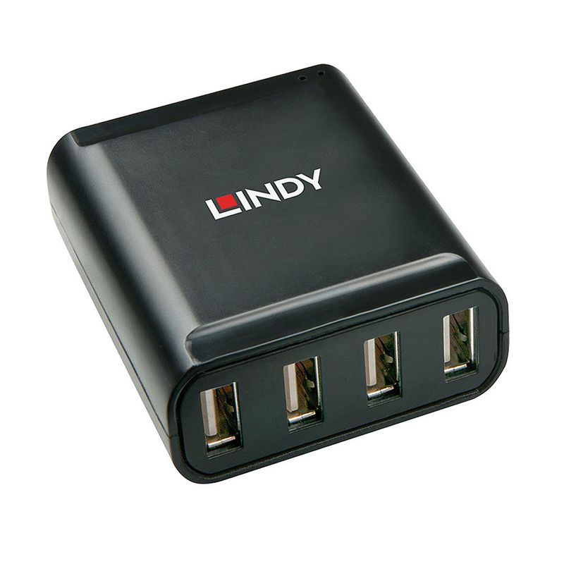 Lindy-42679-hub-di-interfaccia-USB-2.0-Nero--Usb-2.0-Cat.5-Extender-60M-4---Ports---Warranty-24M-