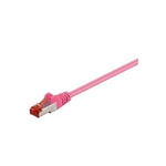 Goobay Cavo patch CAT6 025 m magen. S/FTP 2xRJ45 LSOH CU magenta