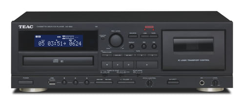 TEAC-AD-850-SE-Lettore-CD-e-cassette-con-USB-nero