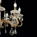 Lampadario-Classico-Negresco-Metallo-Cristallo-Oro-10-Luci-E14