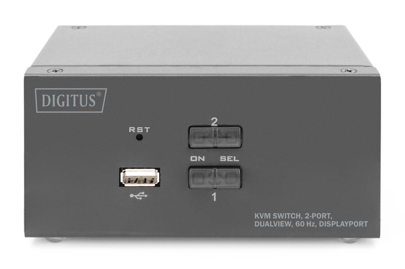 DIGITUS-Switch-KVM-2-porte-Dual-Display-4K-DisplayPort