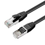 Microconnect MC-SFTP6A02S cavo di rete Nero 2 m Cat6a S/FTP S-STP (CAT6A S/FTP 2m Black LSZH - Shielded Network Cable LS