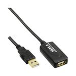 Microconnect USBAAF20A cavo USB 20 m USB 2.0 USB A Nero (Active USB 2.0 ext. cable 20m - Integrated booster for a - loss