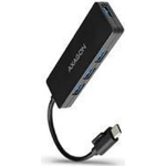 Axagon HUE-G1C Schnittstellen-Hub USB 3.0 (3.1 Gen 1) Type-C 5000 Mbit/s Schwarz (HUE-G1C)