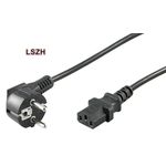 Microconnect PE010418LSZH cavo di alimentazione Nero 1,8 m CEE7/7 Accoppiatore C13