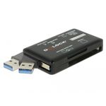 DeLOCK Lettore di schede SuperSpeed USB 5 Gbps per schede di memoria CF / SD / Micro SD / MS / M2 / xD