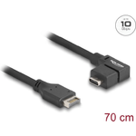 Delock USB 10Gbps Kabel Typ-E Key A 20 Pin ST> USB-C BU gewinkelt 0.7m - Kabel - Digital/Daten (85759)