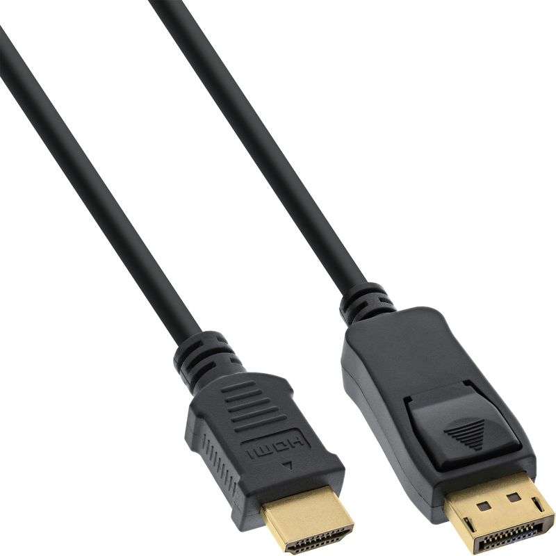 Porta-di-visualizzazione-in-linea-per-cavo-convertitore-HDMI-1M-contatti-dorati-nero