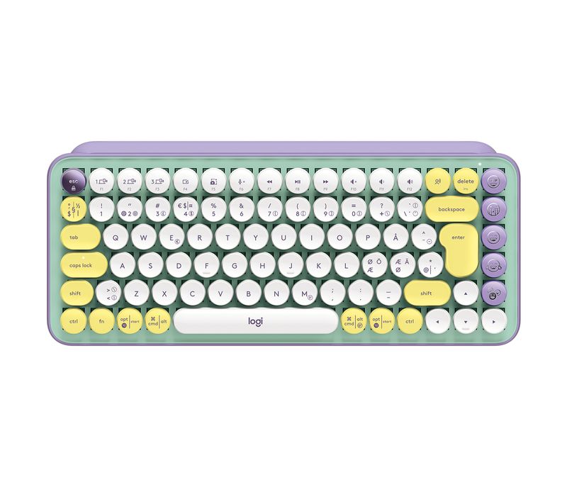 Logitech-POP-Keys-Wireless-Mechanical-Keyboard-With-Emoji-Keys-tastiera-RF-senza-fili--Bluetooth-QWERTY-Nordic-Colore-me