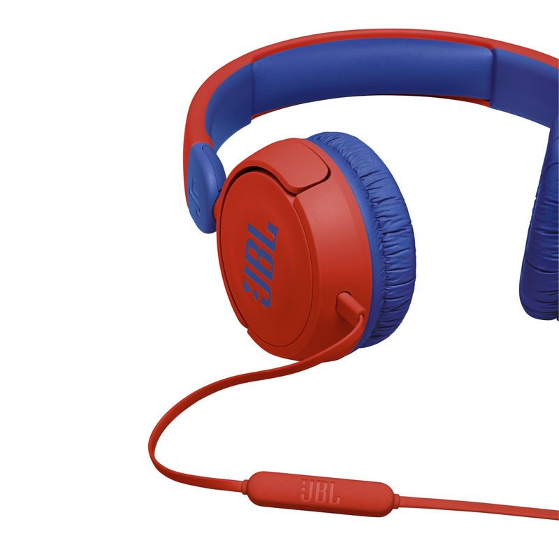 JBL-JR310-Auricolare-Cablato-A-Padiglione-MUSICA-Rosso