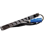 Lanview LVR261876D unit  di distribuzione dell'energia PDU 6 presae AC 1U Nero (19" rack mount power strip - 1U 16A with