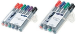 Staedtler-356-WP6-evidenziatore-6-pz-Nero-Blu-Verde-Arancione-Rosso-Viola--Staedtler-Lumocolor-Flipchart-Marker-Bullet-T