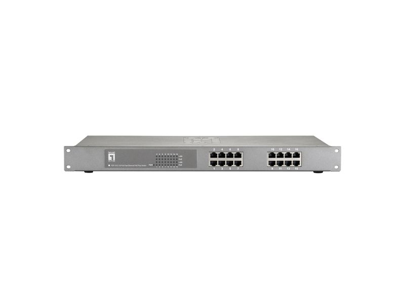 LevelOne-FEP-1612-switch-di-rete-Non-gestito-Fast-Ethernet--10-100--Supporto-Power-over-Ethernet--PoE--Grigio