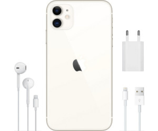 Apple-iPhone-11-155-cm--6.1---Doppia-SIM-iOS-14-4G-128-GB-Bianco