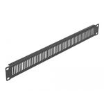 Delock - Pannello rack (verticale) - con fessure di ventilazione - Nero - 1U - 483 cm (19")