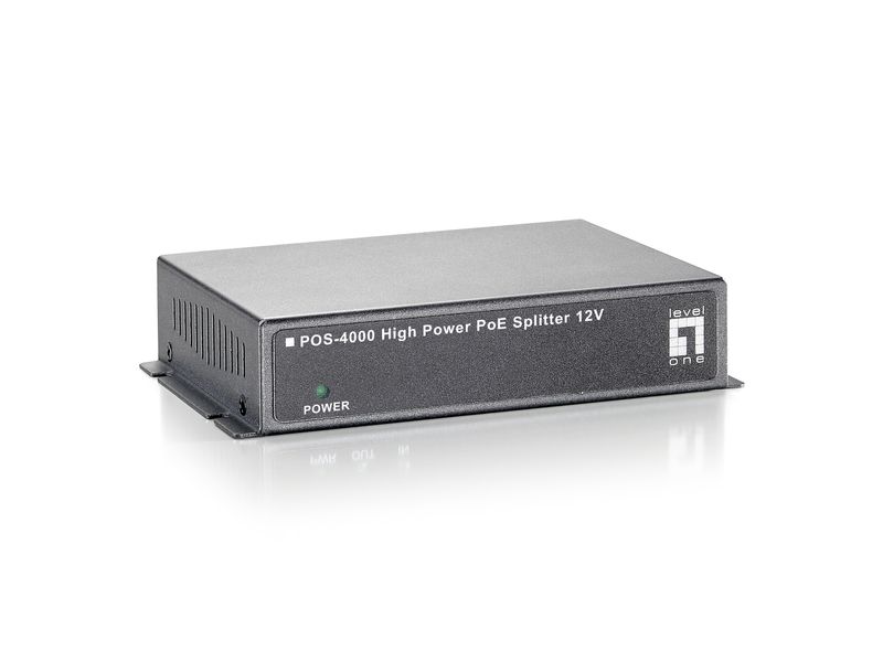 LevelOne-POS-4000-divisore-di-rete-Grigio-Supporto-Power-over-Ethernet--PoE-