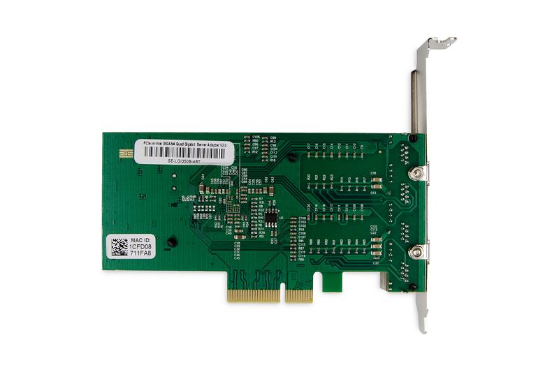 DIGITUS-Scheda-di-rete-Gigabit-Ethernet-a-4-porte-RJ45-PCI-Express-Intel-I350