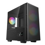 DeepCool CH360 DIGITAL Micro Tower Nero (DeepCool CH360 Digital Gaming Case Black Mid Tower with Tempered Glass Side Win