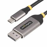 StarTech.com Cavo USB-C a DisplayPort da 3m, 8K 60Hz, 4K 144Hz, HDR, Cavo adattatore USB Tipo-C a DP 1.4